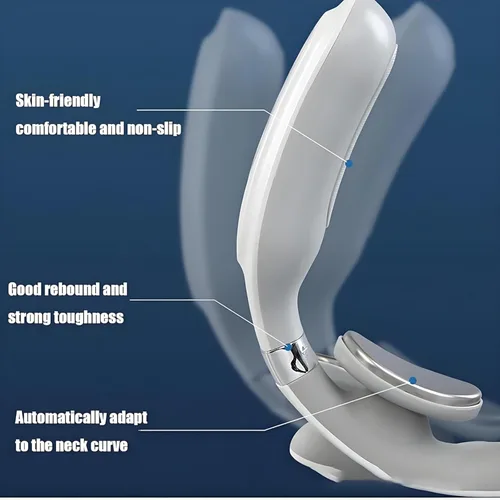 Vista 5 de Vitality Magic Pro 2.0 Masajeador de cuello, 4 cabezas Magic Pro 2.0, con 6 modos de vibración y 15 niveles de intensidad, promueve la relajación