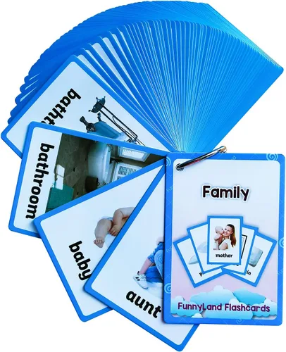 Vista 22 de Lilias Tarjetas flash – Tarjeta de bolsillo con palabras en inglés para niños pequeños, juguetes de aprendizaje, suministros para jardín