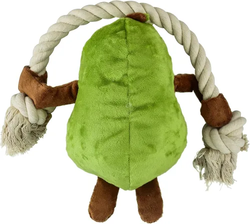 Vista 4 de Native Pup Cuerda de juguete para perros y chirriador de peluche, juguetes de tira y afloja para perros, cachorro de bienvenida a casa complemento
