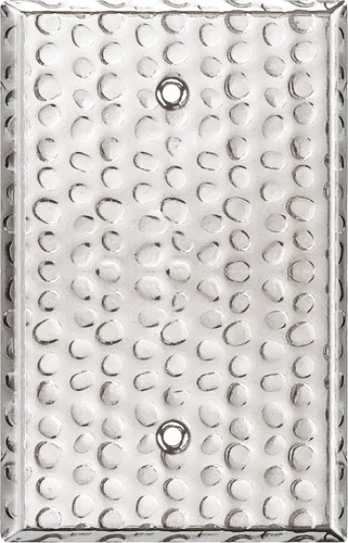 Vista 10 de LIDER Placa de pared de metal en blanco, cubierta de salida en blanco de acero inoxidable, resistente a la corrosión, tamaño mediano de 1 banda