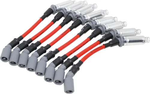 Vista 2 de DRAGON FIRE PERFORMANCE Power Pack Bobinas de encendido redondas, bujías de iridio de 0.394 pulgadas, cables de bujía compatibles con Chevy GM Truck