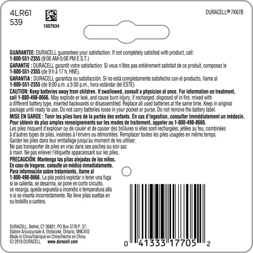 Vista 2 de Duracell - Batería alcalina especial AAAA 1.5V - Batería de larga duración - 2 unidades (paquete de 1)