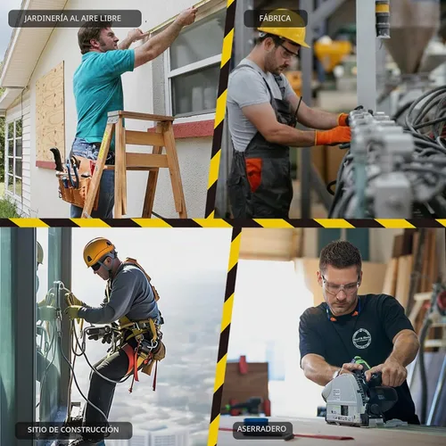 Vista 7 de Botas con punta de acero para hombres y mujeres, botas de trabajo sin cordones para la construcción Caqui