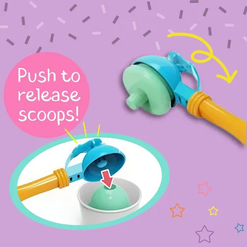 Vista 2 de Juego de 32 carros de helados para niños pequeños, juego de postre de macarrón, accesorios de cocina, carrito de helados
