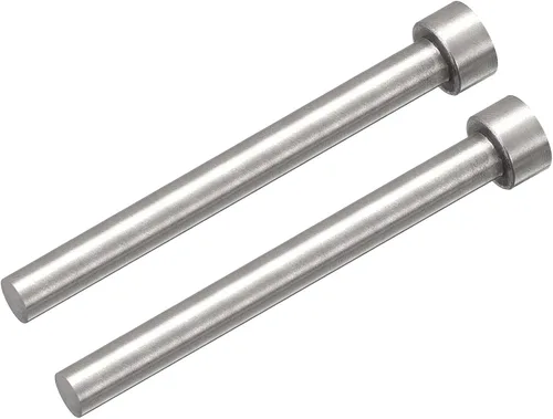 Vista 12 de uxcell Pasadores eyectores rectos, 0.256 in (1/4") Dia. Punzón de punta redonda de acero 65Mn 100mm (4") de largo para mantenimiento mecánico 2