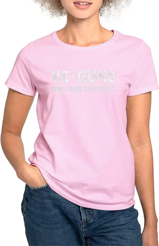 Vista 4 de CafePress Veguns Vegetables Veganis - Camiseta de algodón con cuello redondo para mujer