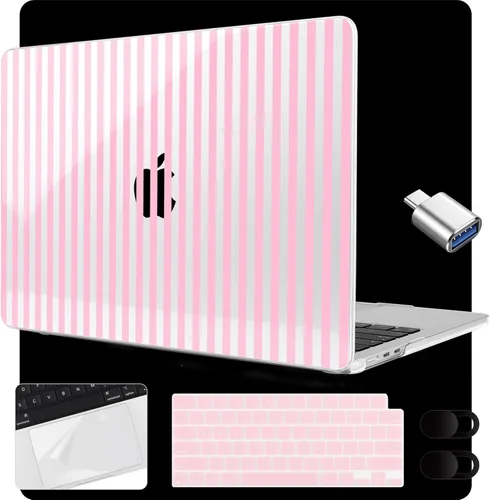 Vista 20 de MEEgoodo Funda para MacBook Air de 15 pulgadas M4/M3/M2 2025 2024 2023, funda compatible con el modelo (A3241/A3114/A2941) para MacBook Air de 15