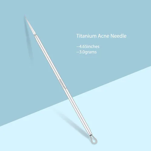 Vista 2 de ZIZZON Titanium Lancet Needle Acne Blackhead Remover Pimple Extractor Popper Tool