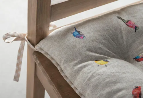 Vista 9 de Maison d' Hermine Almohadillas para sillas de comedor, tela exterior de algodón y relleno de poliéster, 16 x 16 pulgadas, cojines de asiento