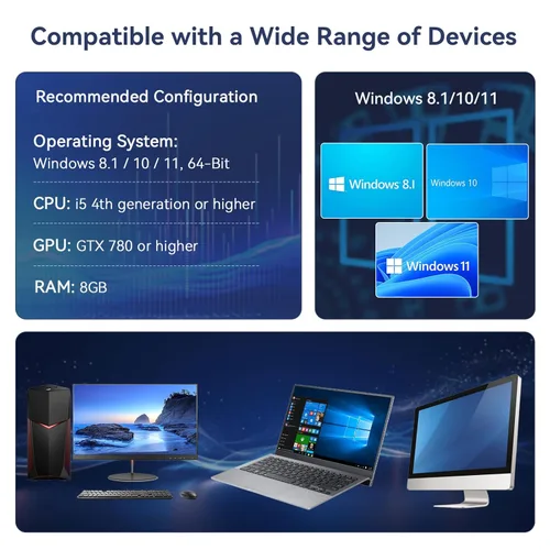 Vista 5 de 5TB Retro Game Console with Built in 60649 RetroVideo Games, Emulator Console Hard Drive HDD with 3 Game System, All in One Game Console Plug & Play