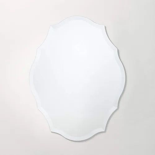 Vista 16 de Better Bevel - Espejo ovalado oblongo, sin marco, de 20 x 30 pulgadas, borde biselado de 1 pulgada, espejo de pared de baño
