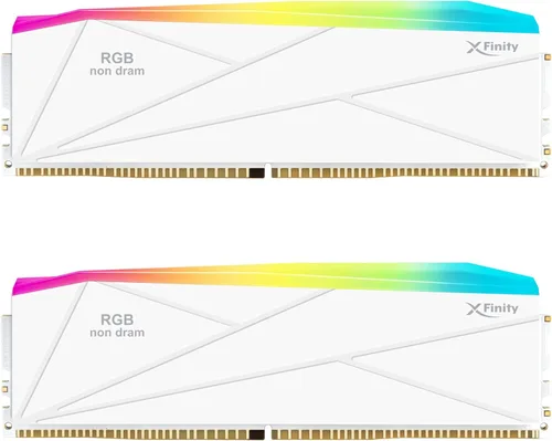 Vista 5 de V-Color Manta XFinity DDR5 RGB - Solución de llenado - 2 módulos - 0 GB de RAM - Compatible con Intel/AMD - Negro con barra de luz