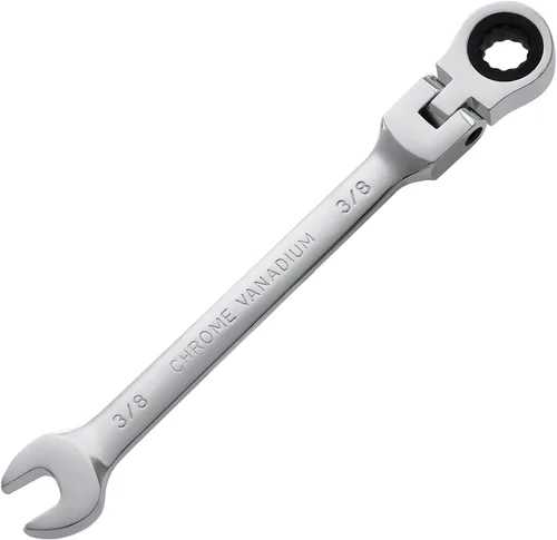 Vista 12 de B4B BANG 4 BUCK Llave de trinquete 9/16, llave combinada de trinquete de cabeza flexible, grado industrial, 72 dientes, caja de trinquete de 12