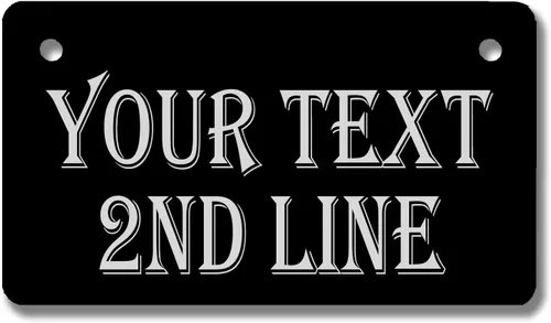 Vista 23 de Carpe Diem Designs placa frontal personalizable para matrícula/tocador, fabricada en Estados Unidos., Aluminio