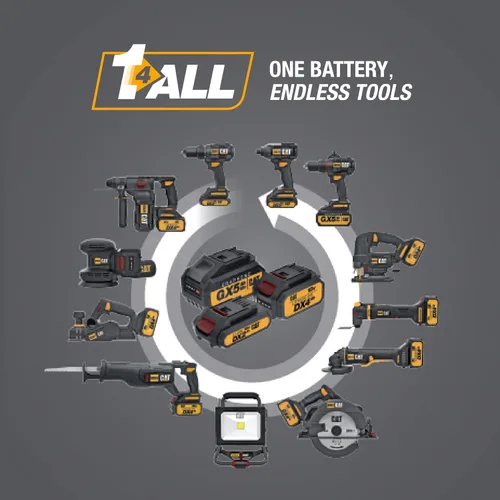 Vista 8 de Cat erpillar Cat 18V 1 FOR ALL Multiherramienta oscilante inalámbrica con motor sin escobillas (solo herramienta) - DX1B