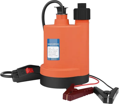 Vista 7 de Bomba de sumidero de pedestal con interruptor de flotador vertical, pedestal termoplástico, impulsor de acero inoxidable, 1/3 HP, 45 GPM - Negro