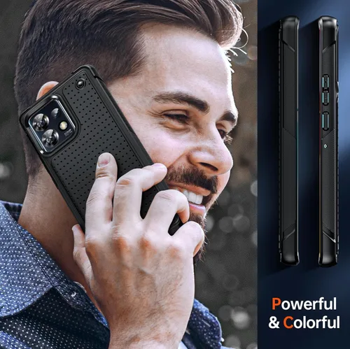 Vista 6 de LeYi Funda para Moto Edge Plus 2023, Motorola Edge Plus 2023, funda protectora de doble capa a prueba de golpes de policarbonato duro con textura