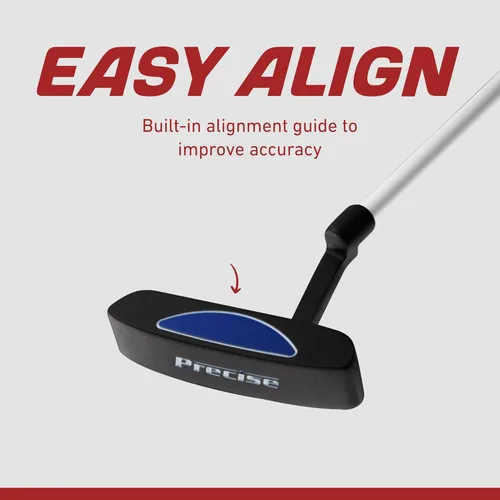 Vista 6 de Juego de palos de golf junior para niños Precise XD-J – Juego de golf junior para niños y niñas con ejes de grafito ligeros, híbrido, putter y bolsa