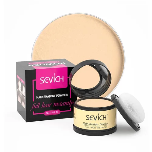 Vista 53 de Polvo para Línea de Cabello Sevich 2.0, Oculta Instantáneamente la Pérdida de Cabello, Polvo para Toque de Raíces, Sombra de Cabello para Mujeres
