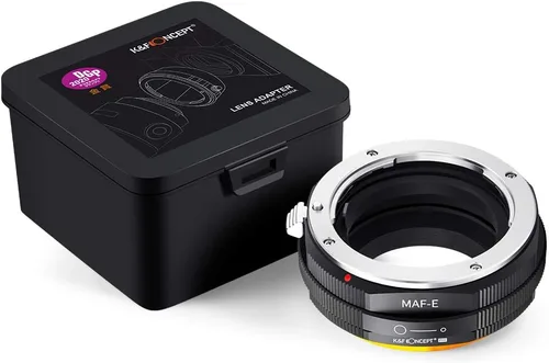 Vista 8 de K&F Concept Adaptador de montaje de lente compatible con Sony Alpha Minolta AF A-Type Lens a NEX E-Mount sin espejo con diseño de barniz mate