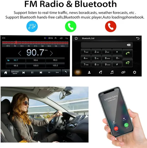 Vista 4 de Radio de coche Android para Honda Civic 2006-2011 Estéreo de coche 10.1 Pantalla táctil Estéreo GPS Navegación para coche Android Unidad principal