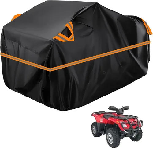 Vista 128 de Cubierta para ATV impermeable compatible con Arctic Cat H1 EFI TRV Cruiser 4x4 2011, cubierta de 210D para vehículos de 4 ruedas, cubierta para quad