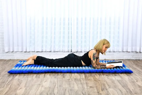 Vista 109 de Leewadee colchón tailandés enrollable para cama de invitados, tapete de yoga, para masaje tailandés, ecológico, orgánico y natural.