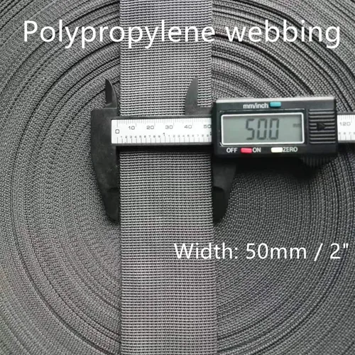 Vista 2 de Correa de polipropileno de 2 pulgadas - Cinta de polietileno para asas de bolsa, mochilas/mochilas, correas de equipaje/carga, cinturones