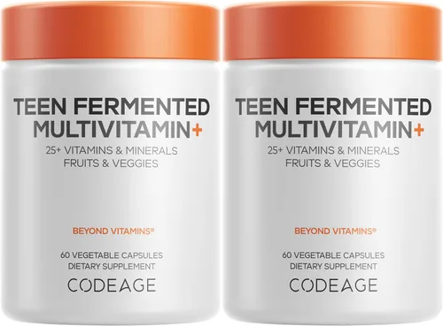Vista 10 de Suplemento Multivitamínico para Adolescentes Codeage – Vitaminas y Minerales Diarios para Chicos y Chicas Adolescentes – Fórmula Orgánica