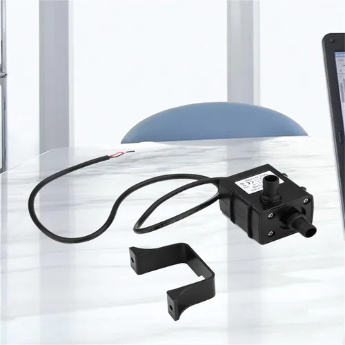 Vista 5 de Pequeña bomba sumergible ajustable 12V 5W Micro Brushless Impermeable Circulación Bomba de agua Multiusos Mesa Fuente Bombas