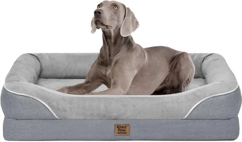 Vista 26 de Cama ortopédica lavable para perros grandes, cama ortopédica extraíble para perros XL con refuerzo, camas extra grandes para perros con funda