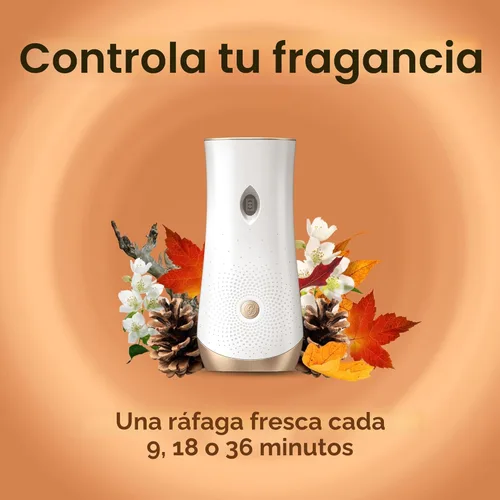 Vista 5 de Kit de repuesto y soporte de spray automático Glade, ambientador para el hogar y el baño, Cashmere Woods, 6.2 onzas, 2