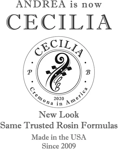 Vista 7 de Resina CECILIA ‘A Piacere’ para violonchelo, resina especialmente formulada para arcos de violonchelo con esparcidora de resina incluida