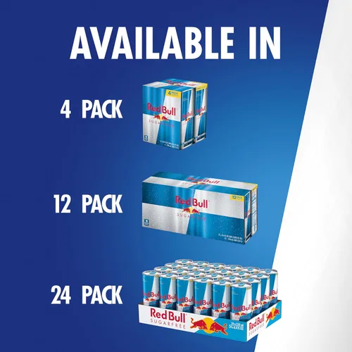 Vista 8 de Red Bull Bebida energética, sin azúcar, 8.4 onzas líquidas (paquete de 4)
