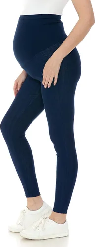 Vista 3 de Leggings Depot Jeans de maternidad para mujer con bolsillos, cómodos, elásticos, pantalones de mezclilla para embarazo