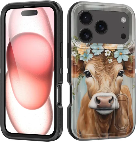 Vista 17 de Funda para iPhone Air con soporte integrado, a prueba de golpes, polvo y caídas, 3 capas, grado militar, funda protectora para iPhone Air de 6.5