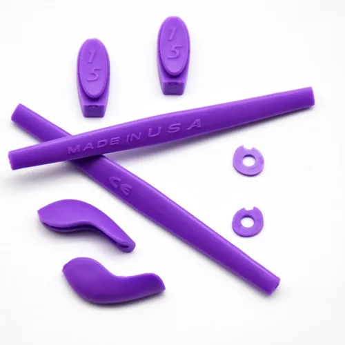 Vista 3 de Imytpft BlueWhitePurple CompatibleReplacement Silicone Leg Set For Oakleys Juliet Sunglasses Rubber Kit