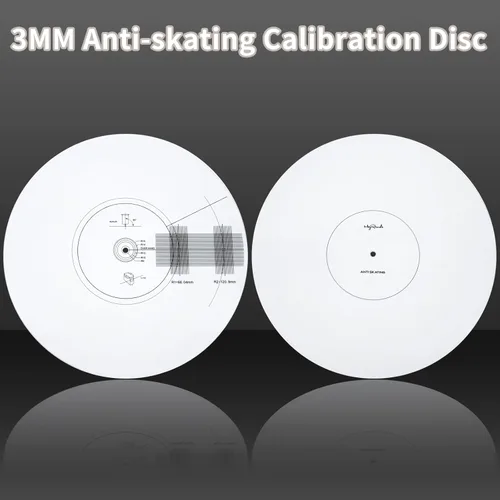 Vista 4 de sdroceRyaM Placa de calibración para tocadiscos acrílicos con cartucho de alineación y transportador de alineación de discos de vinilo LP