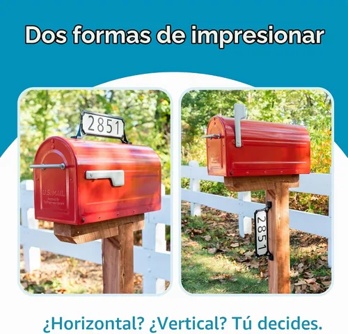 Vista 7 de Architectural Mailboxes 3460B Manhattan - Placa de dirección pequeña, color negro