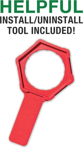 Vista 9 de Fluidmaster K-507A-008 Kit de reparación universal de válvula de descarga de inodoro ajustable de 2 pulgadas con herramienta de inodoro multicolor