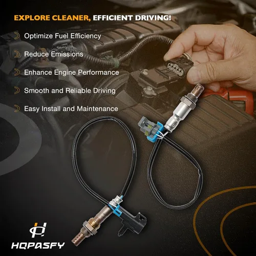 Vista 7 de Sensor O2 aguas arriba y aguas abajo, compatible con Chevy Captiva 2.4L 2012-2014, Chevy Equinox 2011-2013, GMC Terrain 2011-2014, sensor de oxígeno