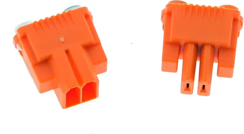 Vista 3 de Ideal Electrical 30-352J - Enchufe de alimentación de desconexión para luminarias, 2 cables, naranja, (paquete de 150)