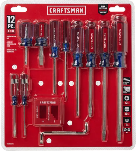 Vista 2 de CRAFTSMAN - Juego de destornilladores variados, 12 piezas (CMHT65044)