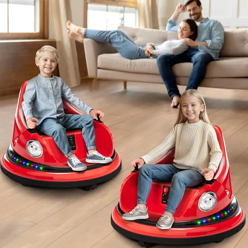 Vista 10 de 12V niños parachoques coche paseo en juguete con control remoto 360 Spin Naranja