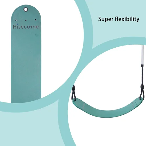 Vista 4 de 2 piezas de soporte de asiento de columpio resistente de 330 libras, adecuado para patio trasero, jardín, parque infantil (verde)