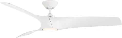 Vista 29 de Zephyr - Ventilador de techo inteligente de 3 aspas para interior y exterior, 52 pulgadas, madera grafito desgastada con kit de luz LED ajustable