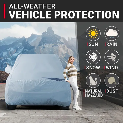 Vista 50 de iCarCover Funda de automóvil de alta calidad para Mazda CX-5 2013-2023, impermeable, para todo tipo de clima, lluvia, nieve, UV, protector