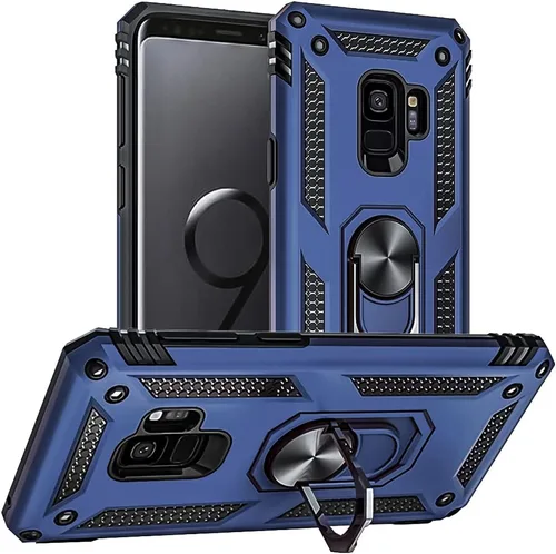 Vista 17 de Aozuoton Funda para Samsung Galaxy S9, Galaxy S9, [grado militar de 16 pies a prueba de caídas], anillo a prueba de golpes para Samsung Galaxy S9