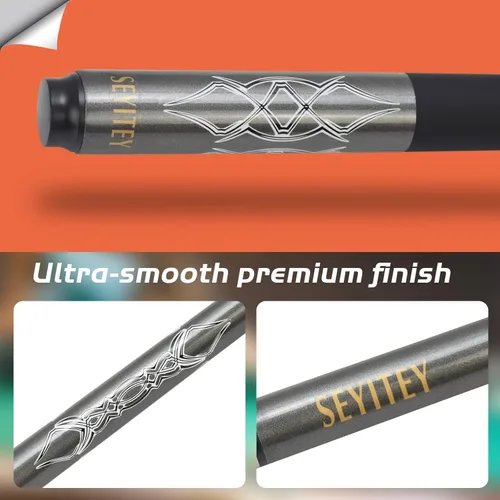 Vista 3 de Tacos de billar profesionales duraderos de carbono de 58 pulgadas para cabeza pequeña, accesorios de billar, suministros de billar