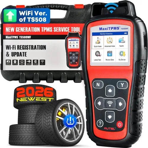 Autel MaxiTPMS TS508WF TPMS Herramienta de programación, actualización 2026 WiFi Ver. de TS508 TS501 TS408 TS601, monitor de presión de neumáticos,